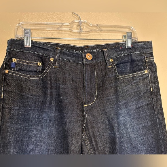 Banana Republic Women’s Straight Dark Wash Jeans Size 30 Blue - Picture 2 of 5